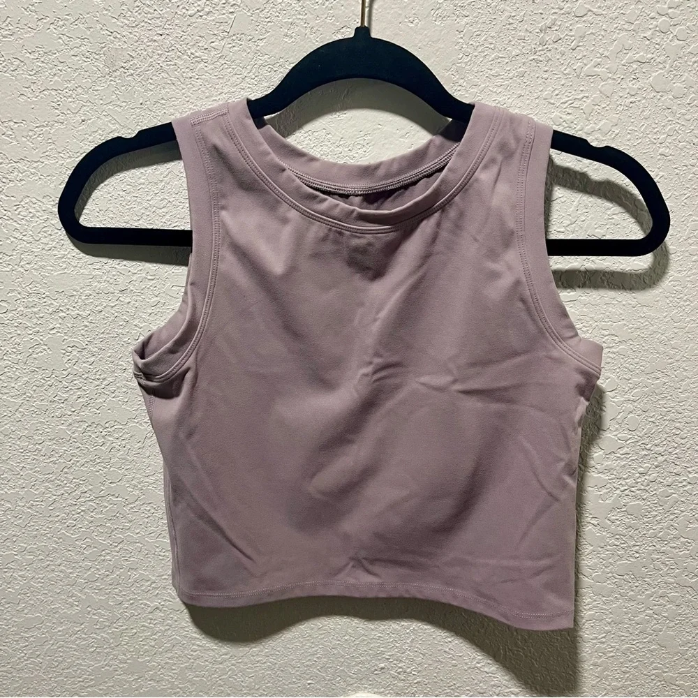 HeyNuts Mauve Athletic Tank and High Rise Leggings Set - Picture 2 of 13
